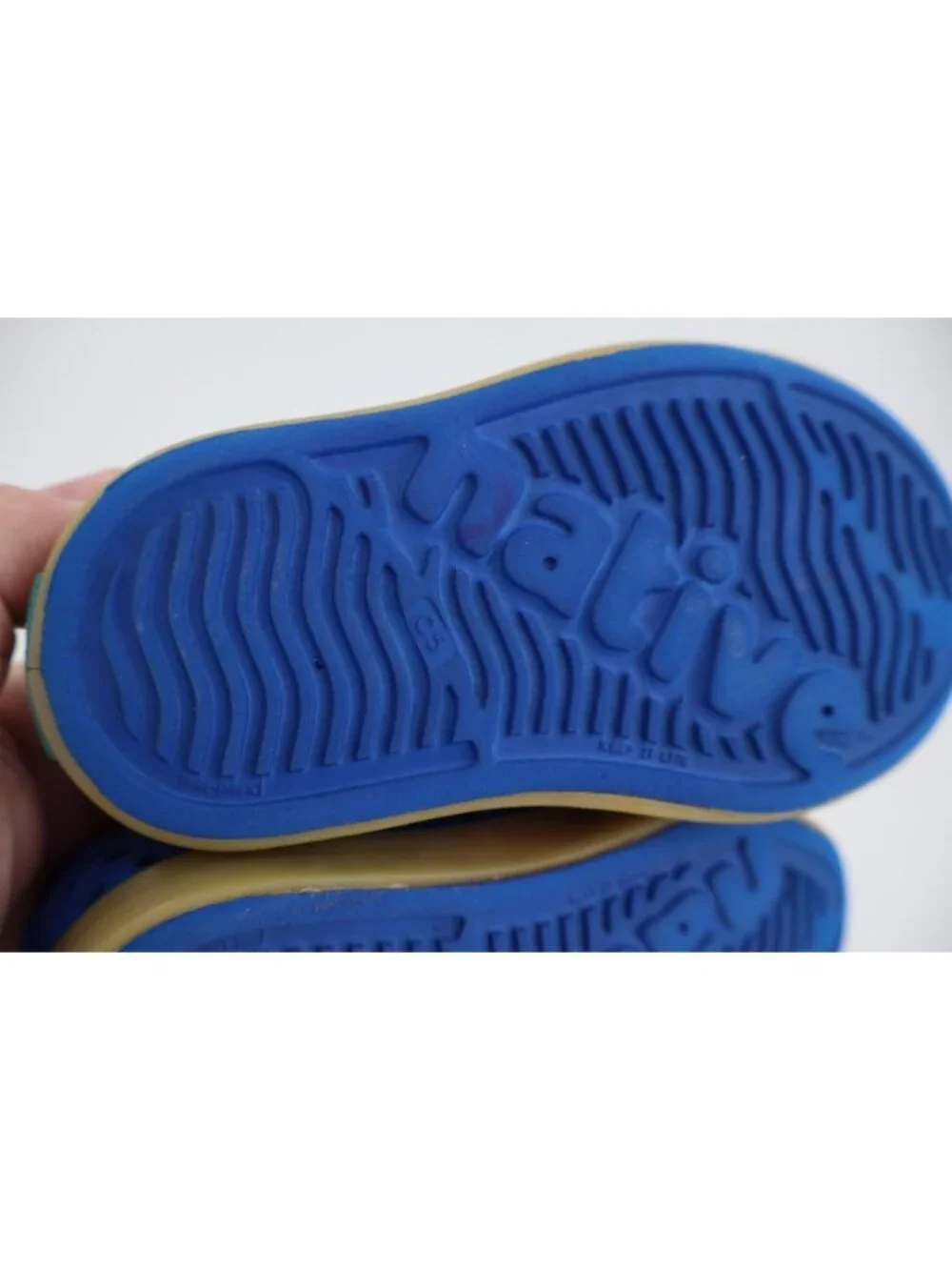 Native Shoes Jefferson Slip On Sneakers Toddler Size 5 Blue Rubber Kids EVA